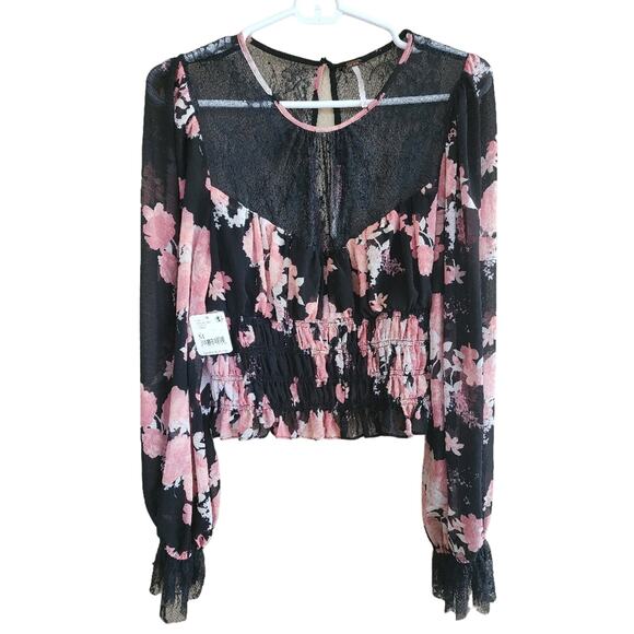 Free people lace floral top - Picture 6 of 6